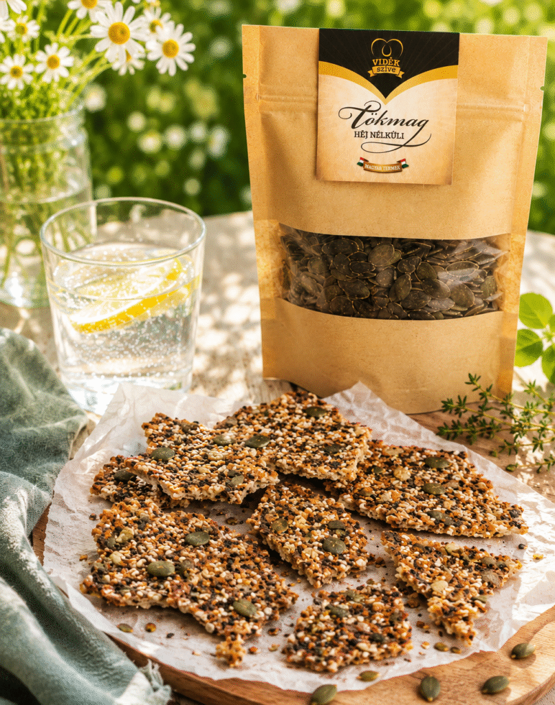 Magos ropogós recept tökmaggal – egészséges, gluténmentes nasi házilag